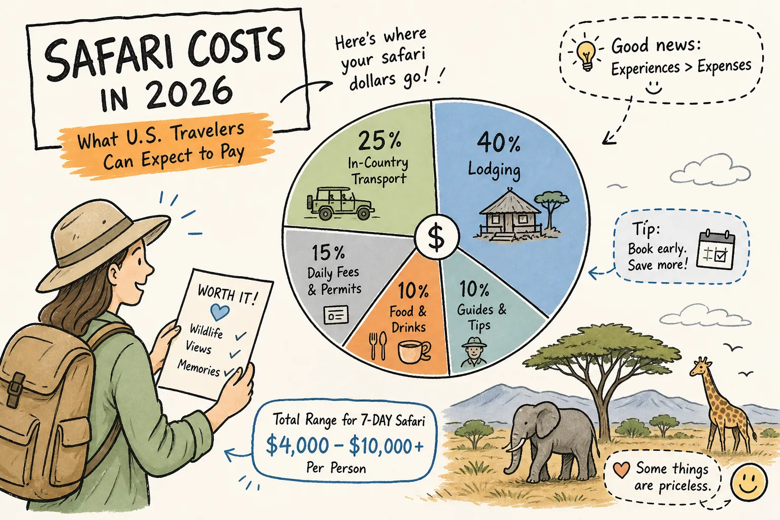 Safari Cost Breakdown: What U.S. Travelers Pay in 2026